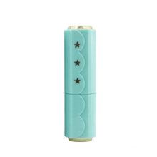 P64 4.3g 4.3ml low MOQ in stock ready to ship high quality durable pink green with star pattern lip balm lipstick tube